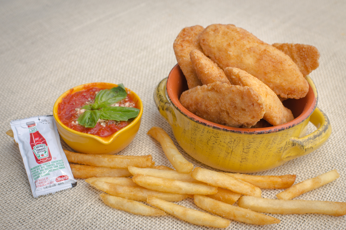 Order 4 Piece Chicken Tenders with Fries food online from Golden Desserts store, Albany on bringmethat.com