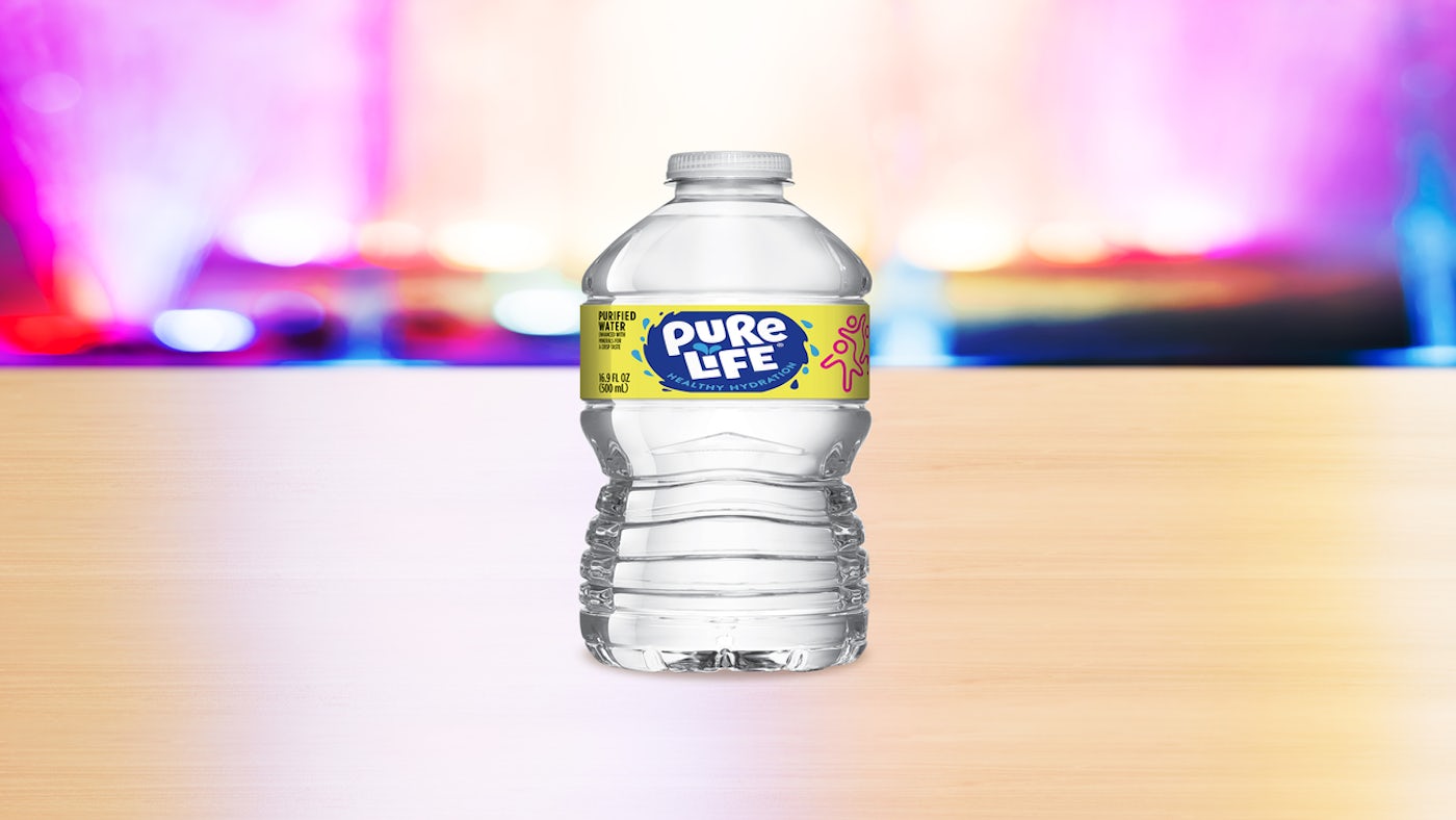 Order Pure Life® Purified Water food online from Chuck E. Cheese store, Dickson City on bringmethat.com
