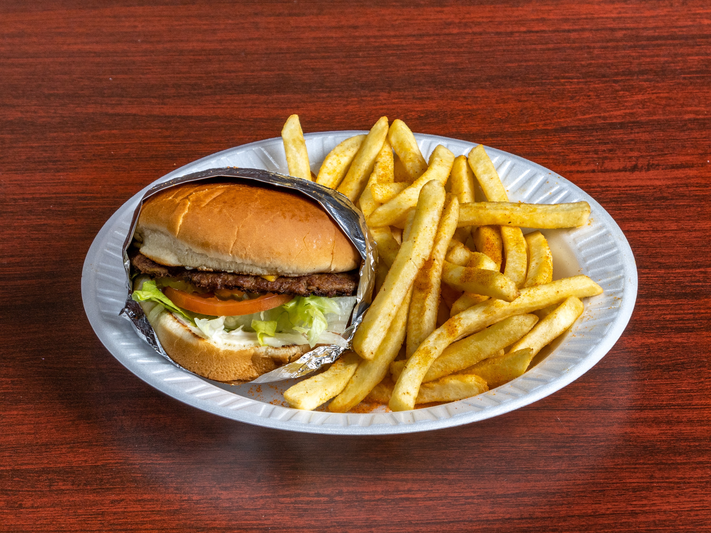 Order Double Cheese Burger food online from Exxon Taqueria & Grill store, Balch Springs on bringmethat.com