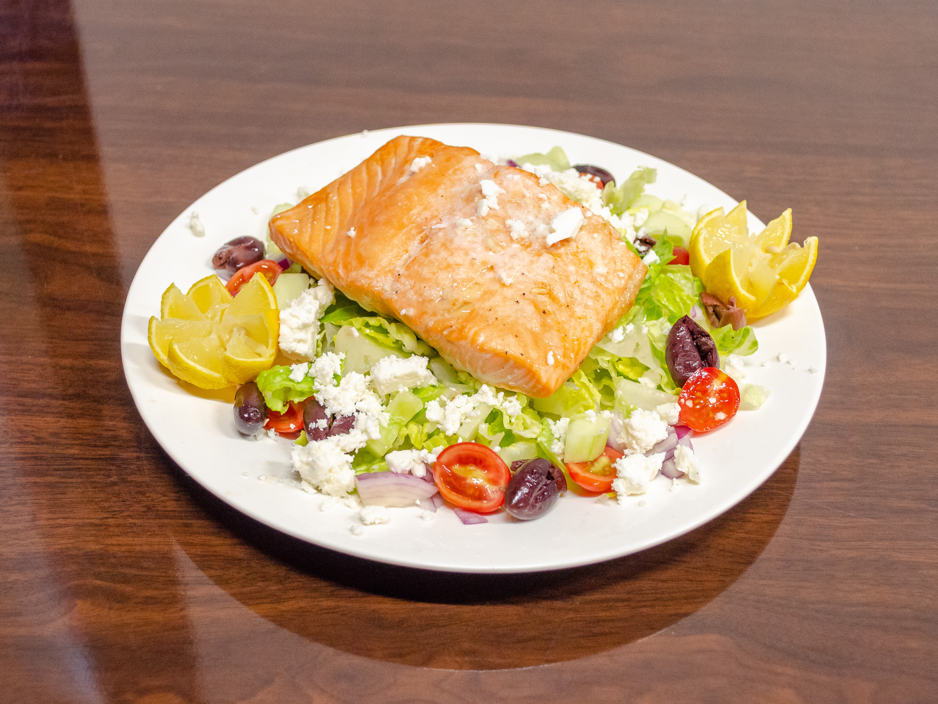 Order Mediterranean Salad food online from Plates Cafe store, Fairview on bringmethat.com