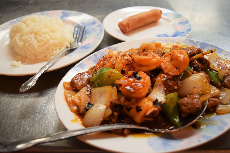 Order #908. Hunan Blacken Bean Beef and Shrimp food online from Ying Cafe store, Watauga on bringmethat.com