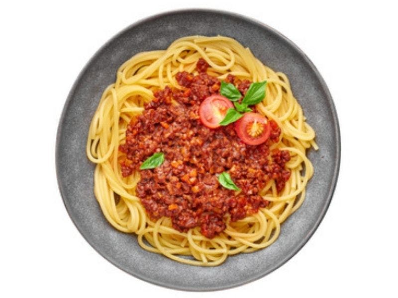 Order Spaghetti with Meat Sauce - Individual food online from Grandstand Pizza store, El Cajon on bringmethat.com