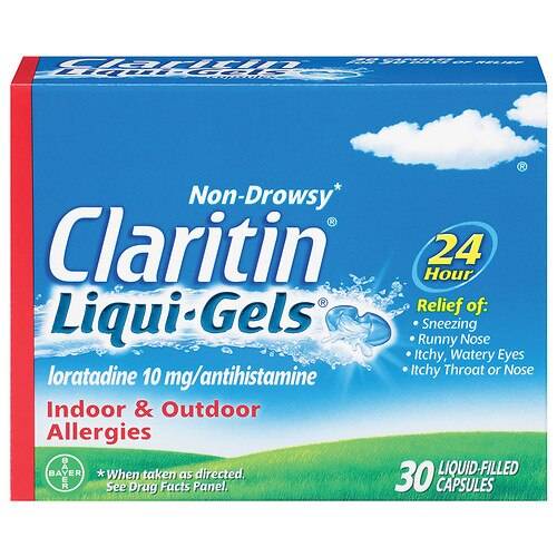 Order Claritin 24 Hour Allergy Relief Liqui-Gels - 30.0 ea food online from Walgreens store, DALLAS on bringmethat.com