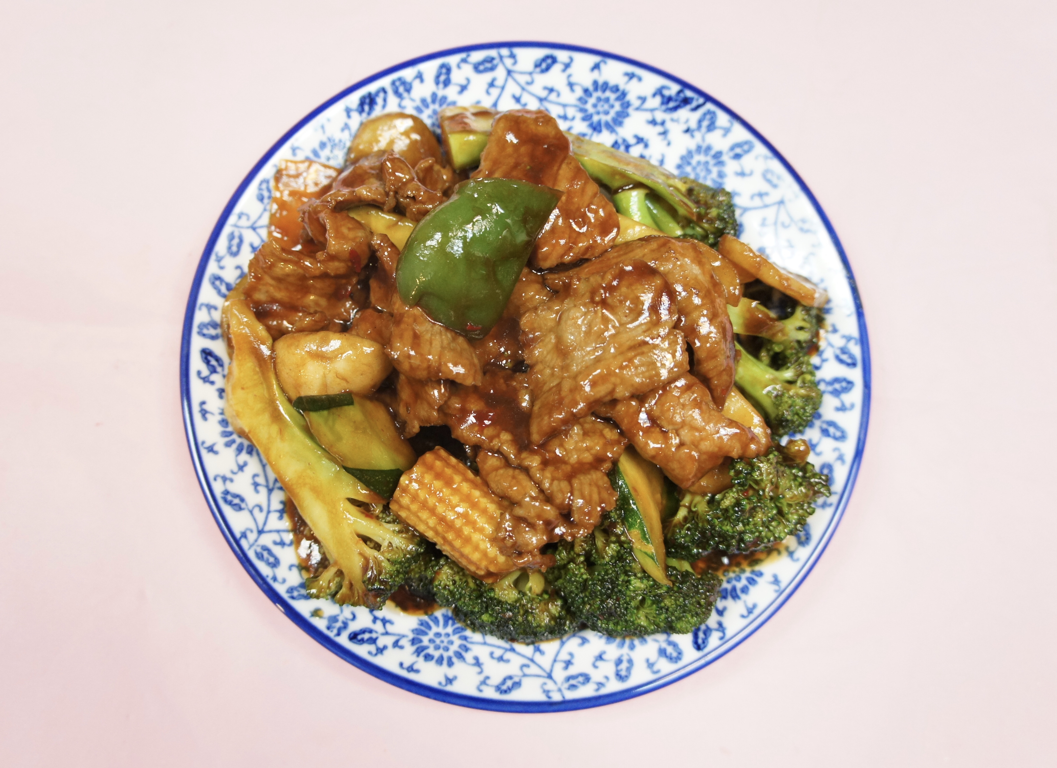 Order C17. Hunan Beef (spicy) food online from Zhengs China Express store, Randallstown on bringmethat.com