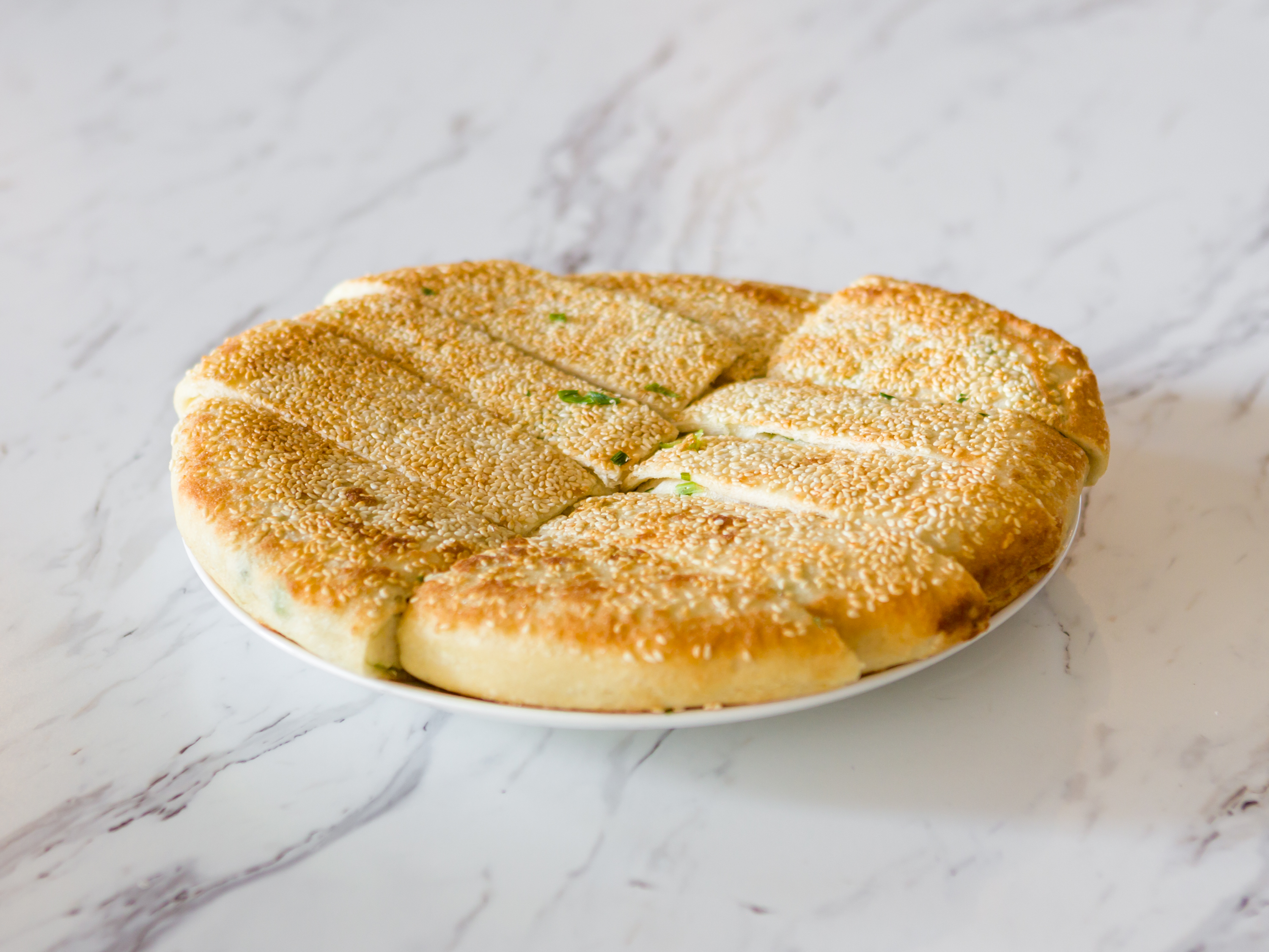 Order Sesame Bread with Green Onion  food online from Darda Seafood store, Milpitas on bringmethat.com