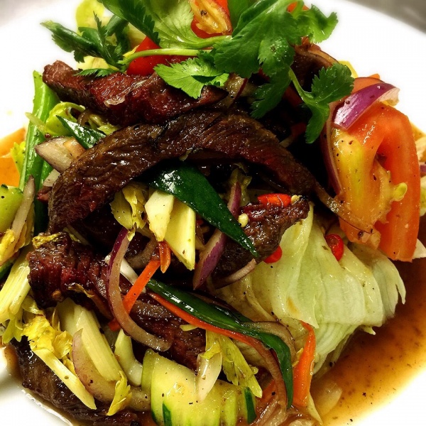Order Beef Salad food online from Pad Thai Restaurant store, Santa Ana on bringmethat.com