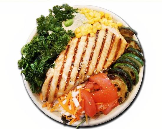 Order Grilled Salmon food online from On + On Fresh Asian Kitchen store, Culver City on bringmethat.com