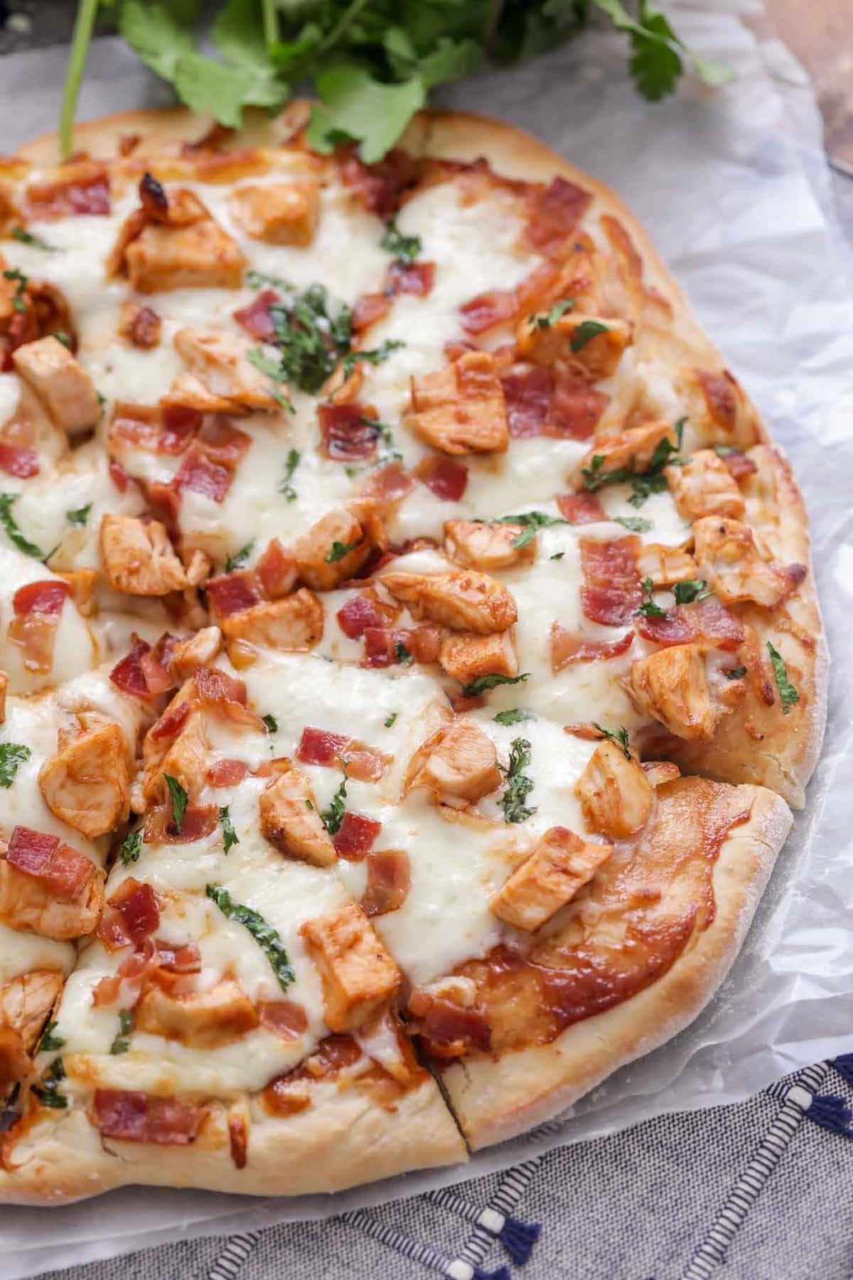 Order Chicken Pizza - Small 10'' food online from Niko's Pizza House store, Worcester on bringmethat.com