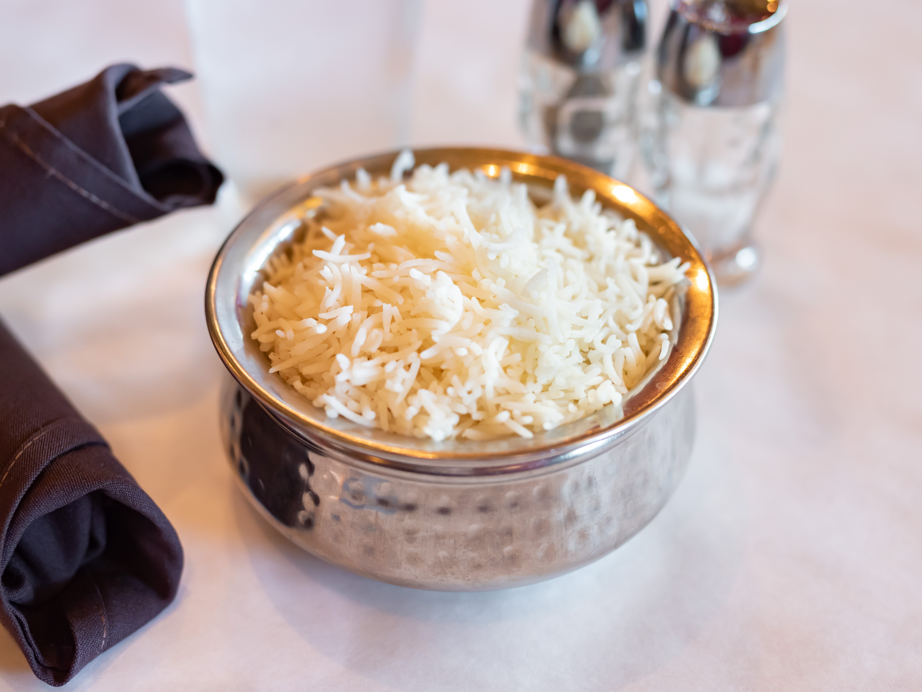 Order Plain Basmati Rice food online from Jaipur Indian Restaurant store, Boulder on bringmethat.com