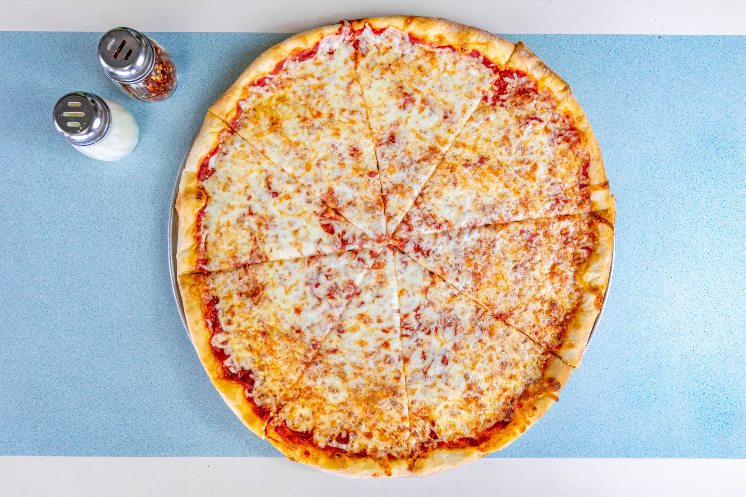 Order Extra-Large 18" Cheese Pizza food online from Elias Pizzeria store, East Greenbush on bringmethat.com
