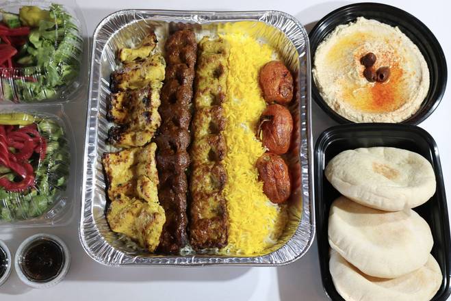 Order Small Family Platter food online from Chickpeas Mediterranean Cafe store, Las Vegas on bringmethat.com