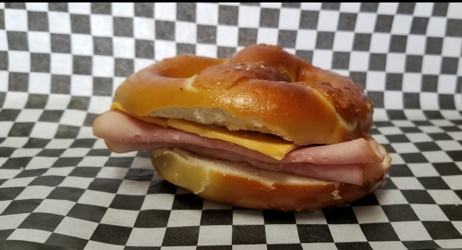 Order Ham and American Cheese Sandwich food online from The Pretzel Shop store, Pittsburgh on bringmethat.com