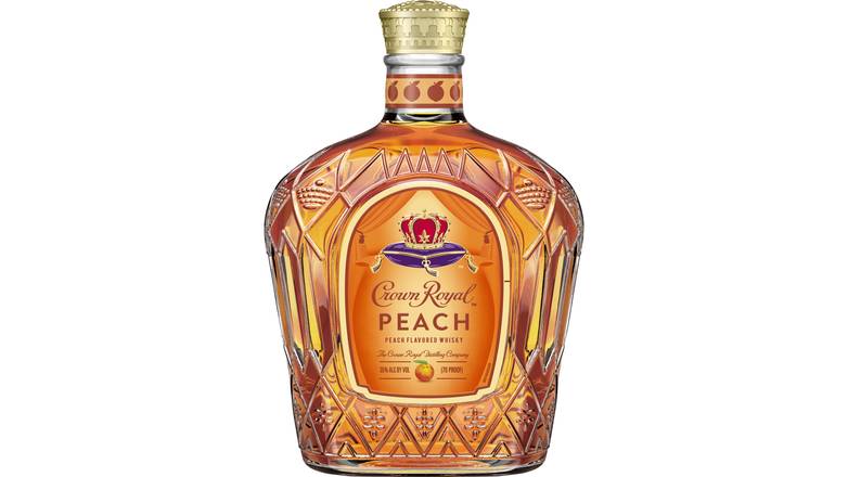 Order Crown Royal Peach Flavored Whisky food online from Waldi Discount Liquor store, Ansonia on bringmethat.com