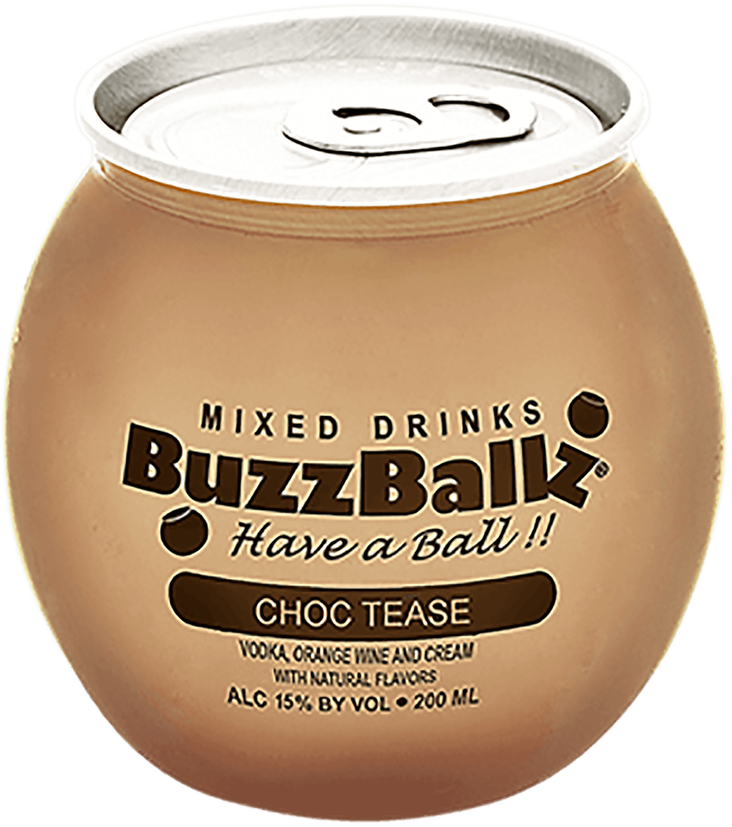 Order Buzzballz Choc Tease 200 ml. food online from Village Wine & Spirits store, Ventura on bringmethat.com