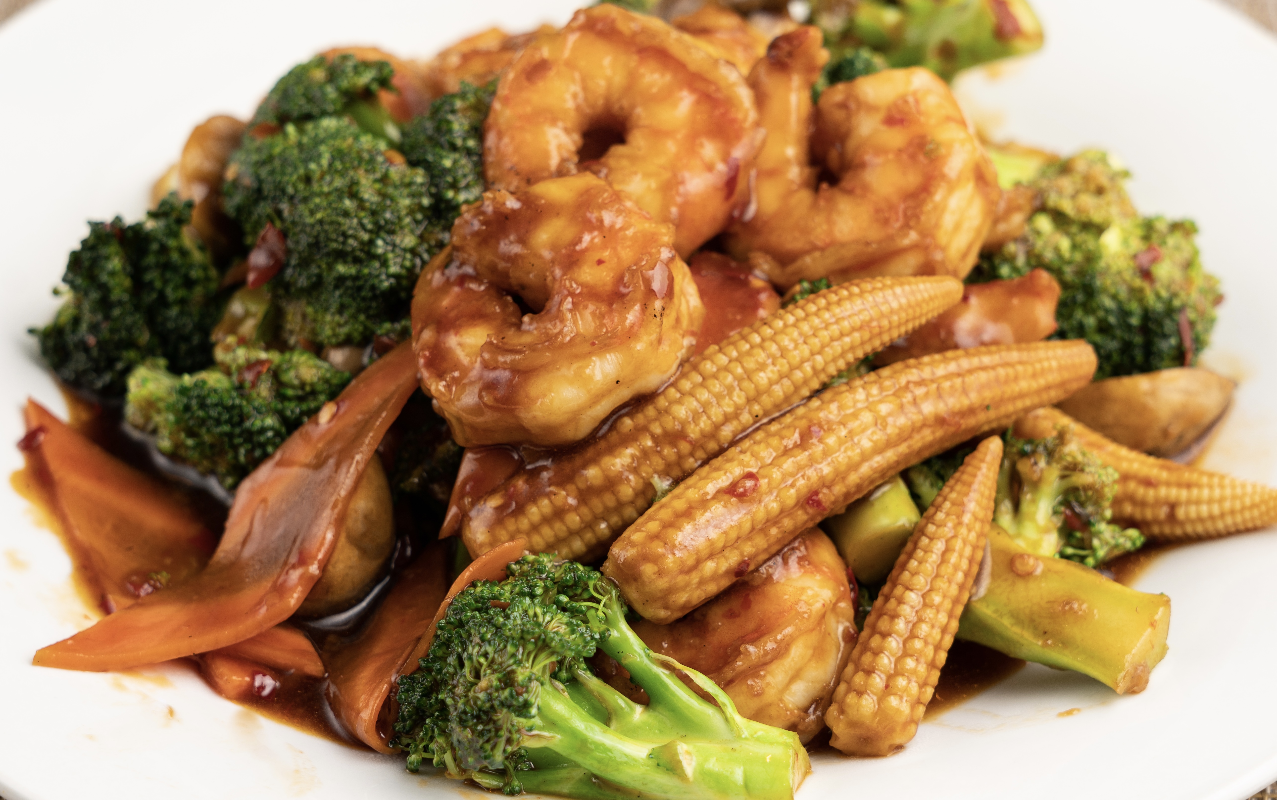 Order 704. Hunan Shrimp Dinner food online from Hong Kong Restaurant store, Ashburn on bringmethat.com