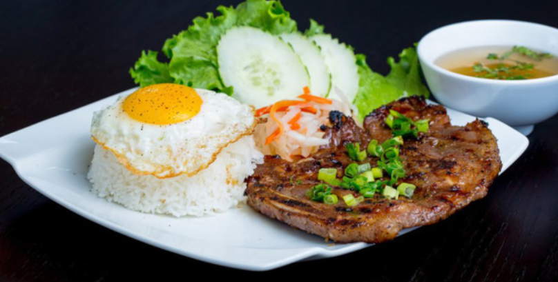 Order 8. Lemongrass Pork Chop food online from Kobe Pho & Grill store, Mountain View on bringmethat.com