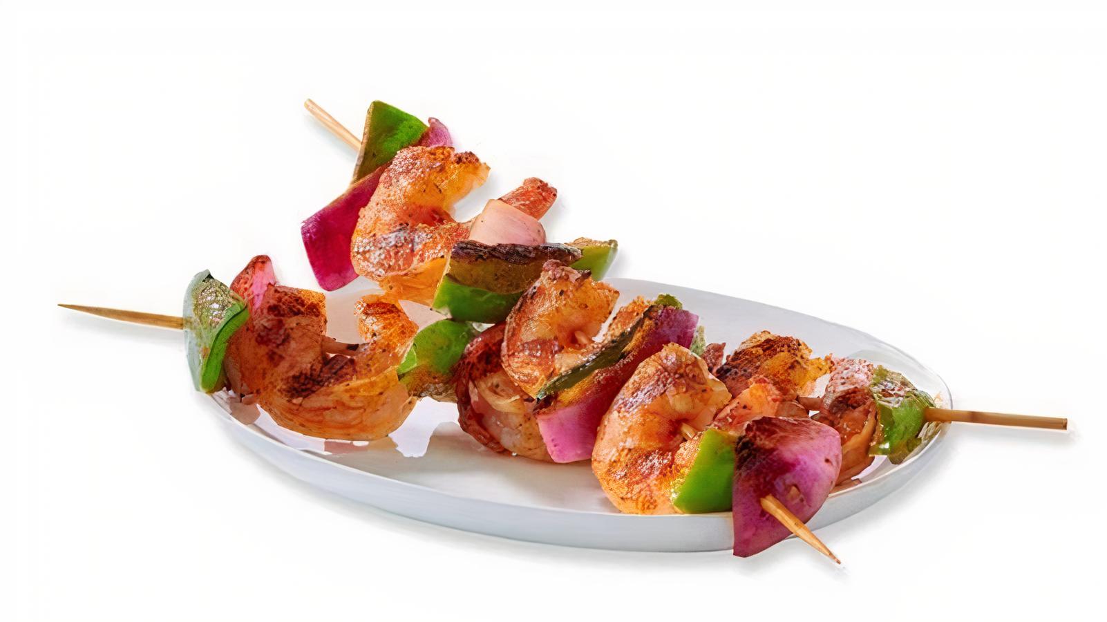 Order Extra Side of Shrimp Kebobs food online from Taziki Cafe store, Tuscaloosa on bringmethat.com