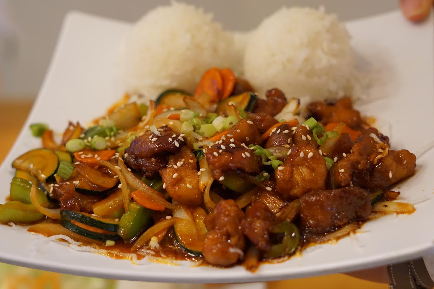 Order Mongolian Chicken or tofu food online from Joy Teriyaki store, Troutdale on bringmethat.com