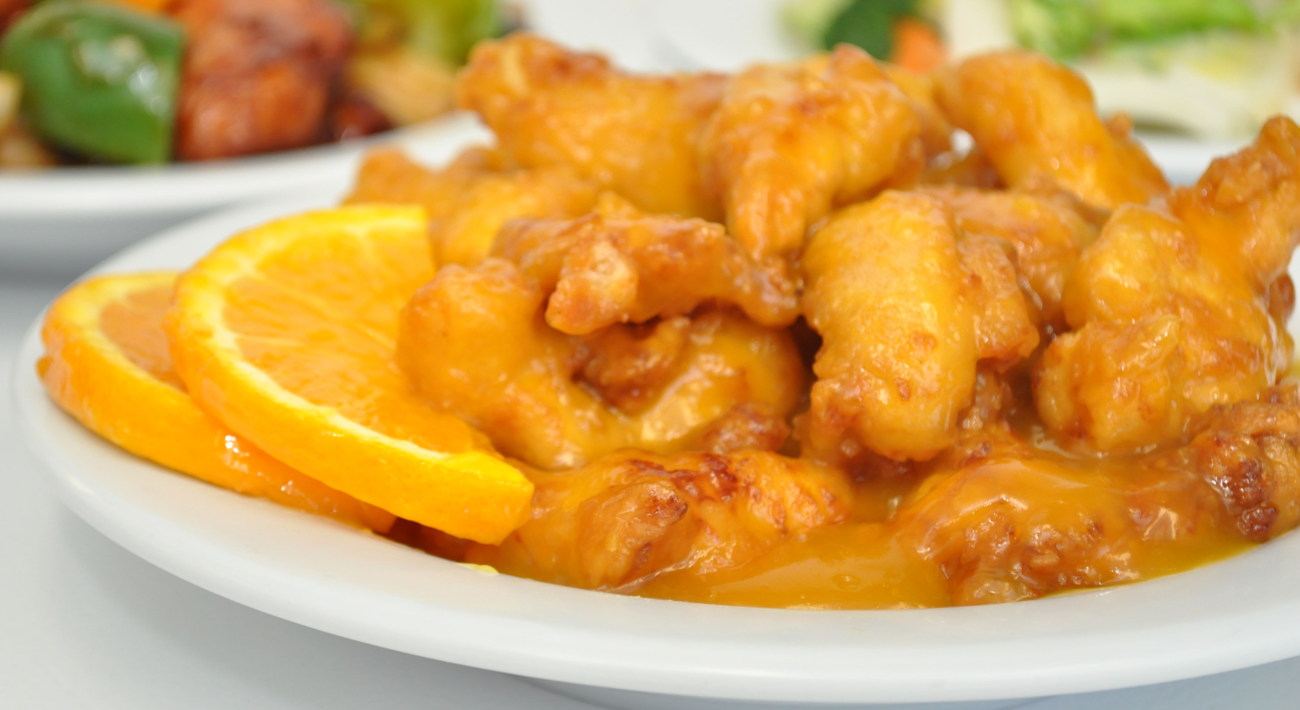 Order 7. Orange Chicken Combo Meal food online from King's Asian Chef store, Springfield on bringmethat.com