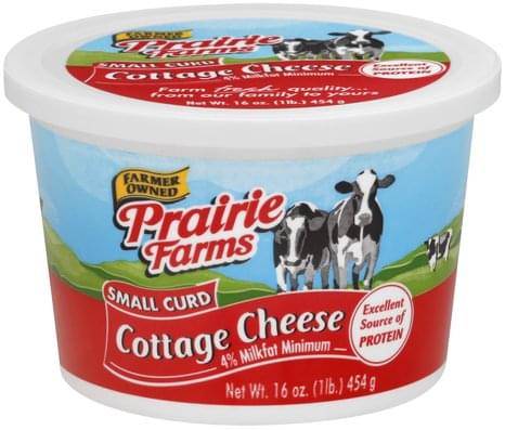 Order Prairie Farms Small Curd Cottage Cheese food online from Exxon Food Mart store, Port Huron on bringmethat.com