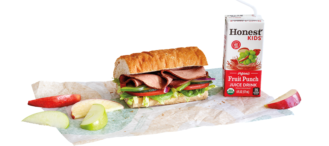 Order Roast Beef Fresh Fit for Kids® Meal food online from SUBWAY® store, Holly Springs on bringmethat.com