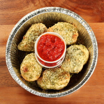 Order Pesto Garlic Knots (5) food online from Shopey's Pizza store, Louisville on bringmethat.com