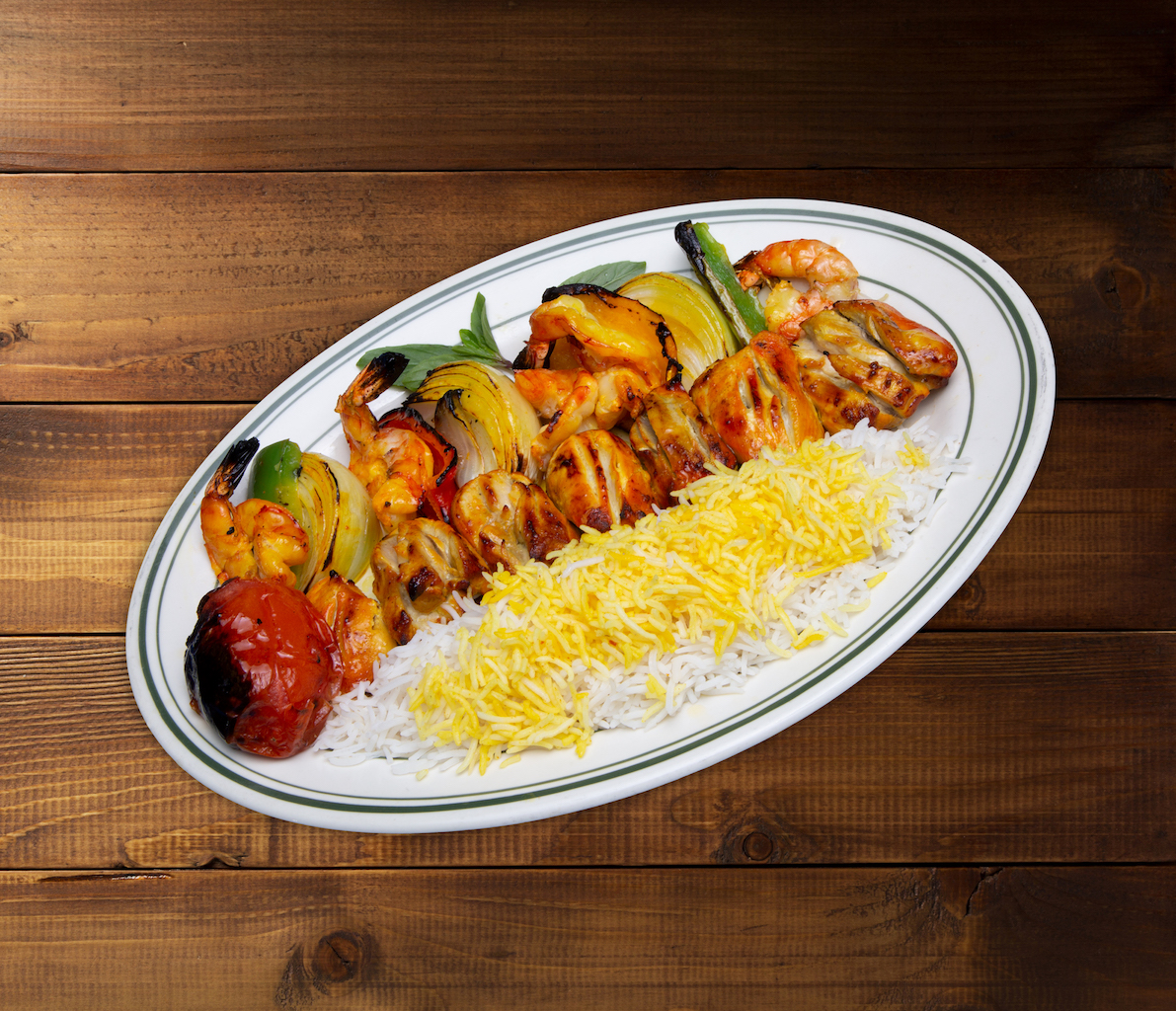 Order 33. Chicken and Prawns - جوجه با میگو food online from Negeen Restaurant store, Campbell on bringmethat.com
