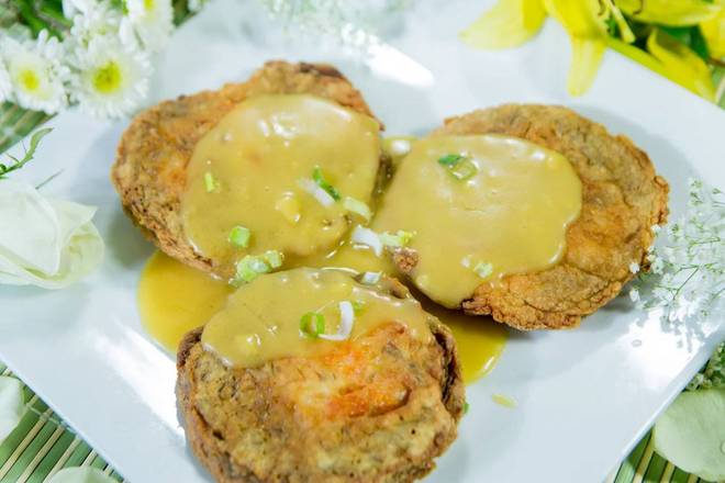 Order Chicken Egg Foo Young food online from Dragon Palace store, Gresham on bringmethat.com