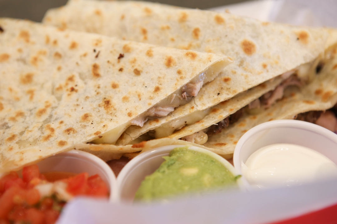 Order POLLO ASADO QUESADILLA food online from The Taco Stand store, San Diego on bringmethat.com