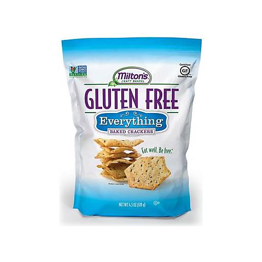 Order Milton's Gluten Free Everything Baked Crackers (4.5 OZ) 130145 food online from Bevmo! store, Albany on bringmethat.com