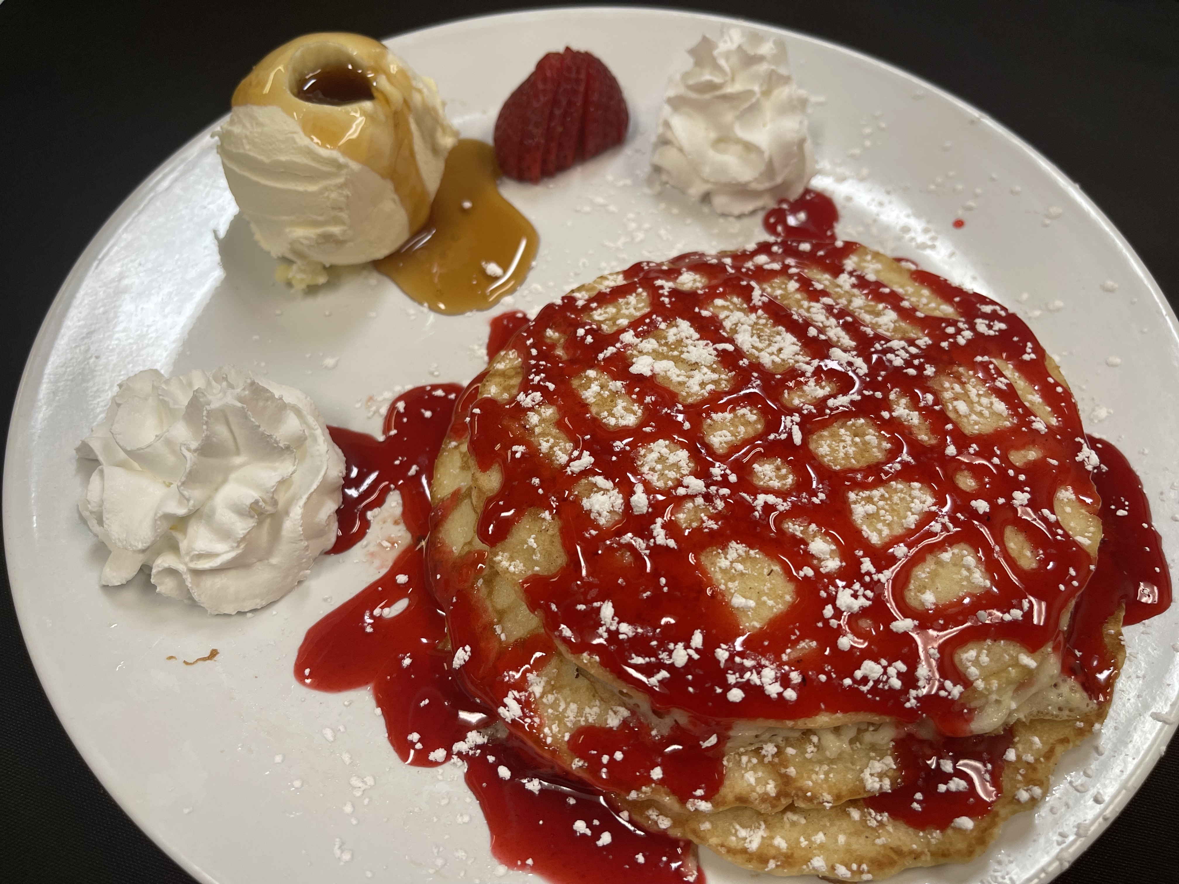 Order SOUFFLE PANCAKES food online from The Boco Restaurant store, Boulder on bringmethat.com