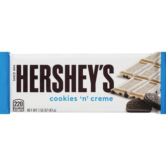 Order HERSHEY'S COOKIES 'N' CREAM BAR food online from Cvs store, DES MOINES on bringmethat.com