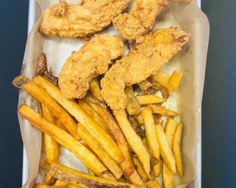 Order Fried Chicken Strips food online from The Quarter Bar & Grill store, Addison on bringmethat.com