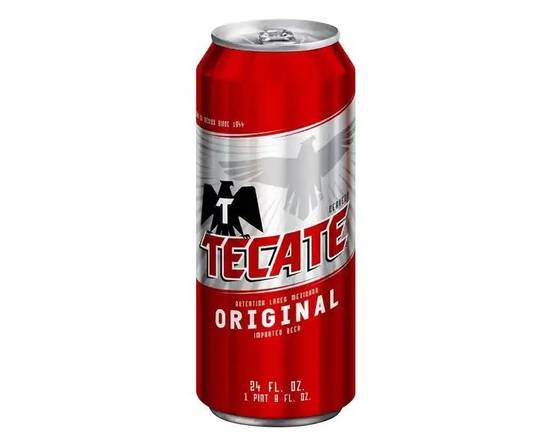 Order Tecate, 24oz can beer (4.5% ABV) food online from Tenderloin Liquor store, San Francisco on bringmethat.com