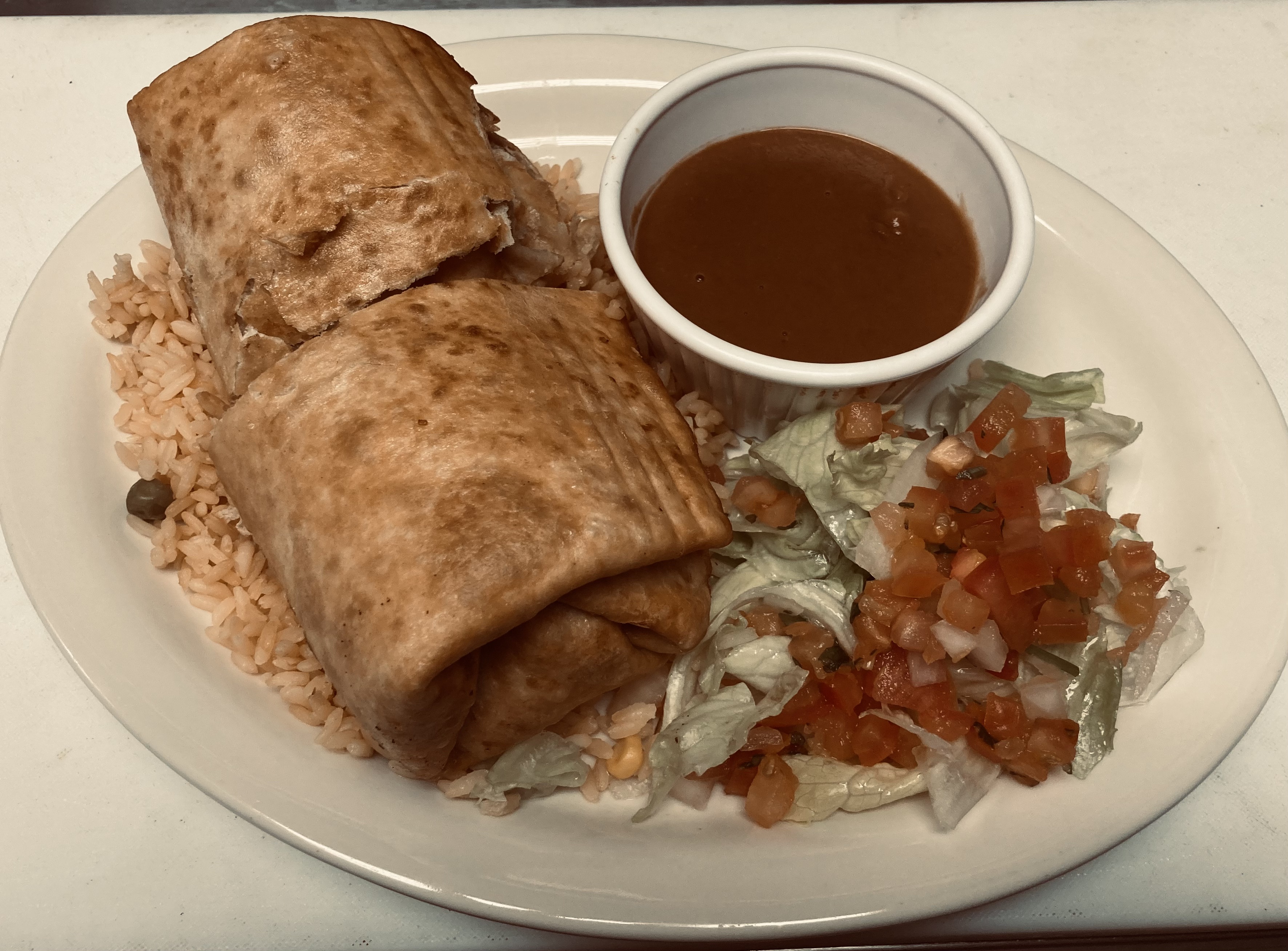 Order Beef Chimichangas food online from Los Paisanos Catering store, Somerville on bringmethat.com