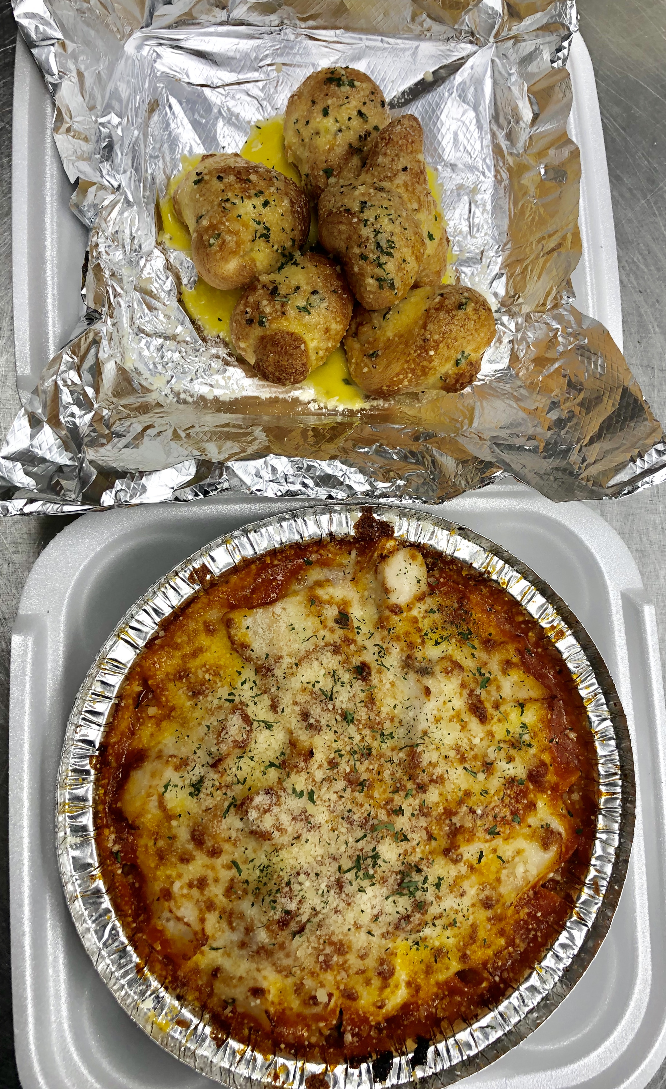 Order Chicken Parmesan pasta food online from Five Bros Pizza store, Raleigh on bringmethat.com