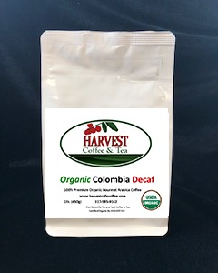 Order Organic Colombian Decaf Coffee food online from Harvest Cafe Coffee & Tea store, Indianapolis on bringmethat.com