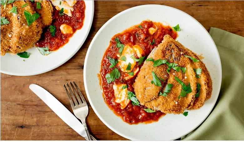 Order Veal Cutlet and Eggplant Parmigiana food online from Pagliucas store, Boston on bringmethat.com