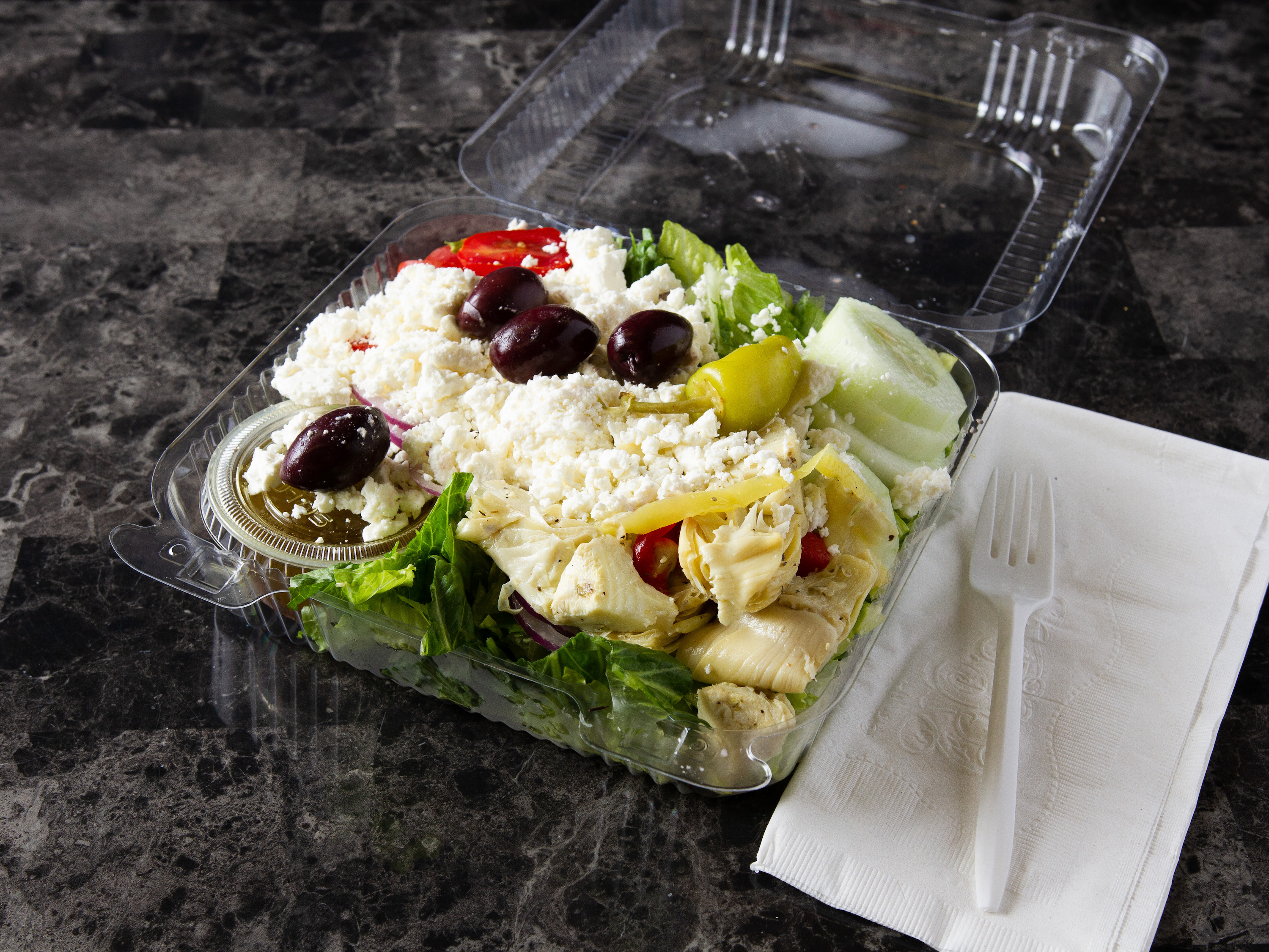 Order The Greek Salad food online from Savona store, Bel Air on bringmethat.com