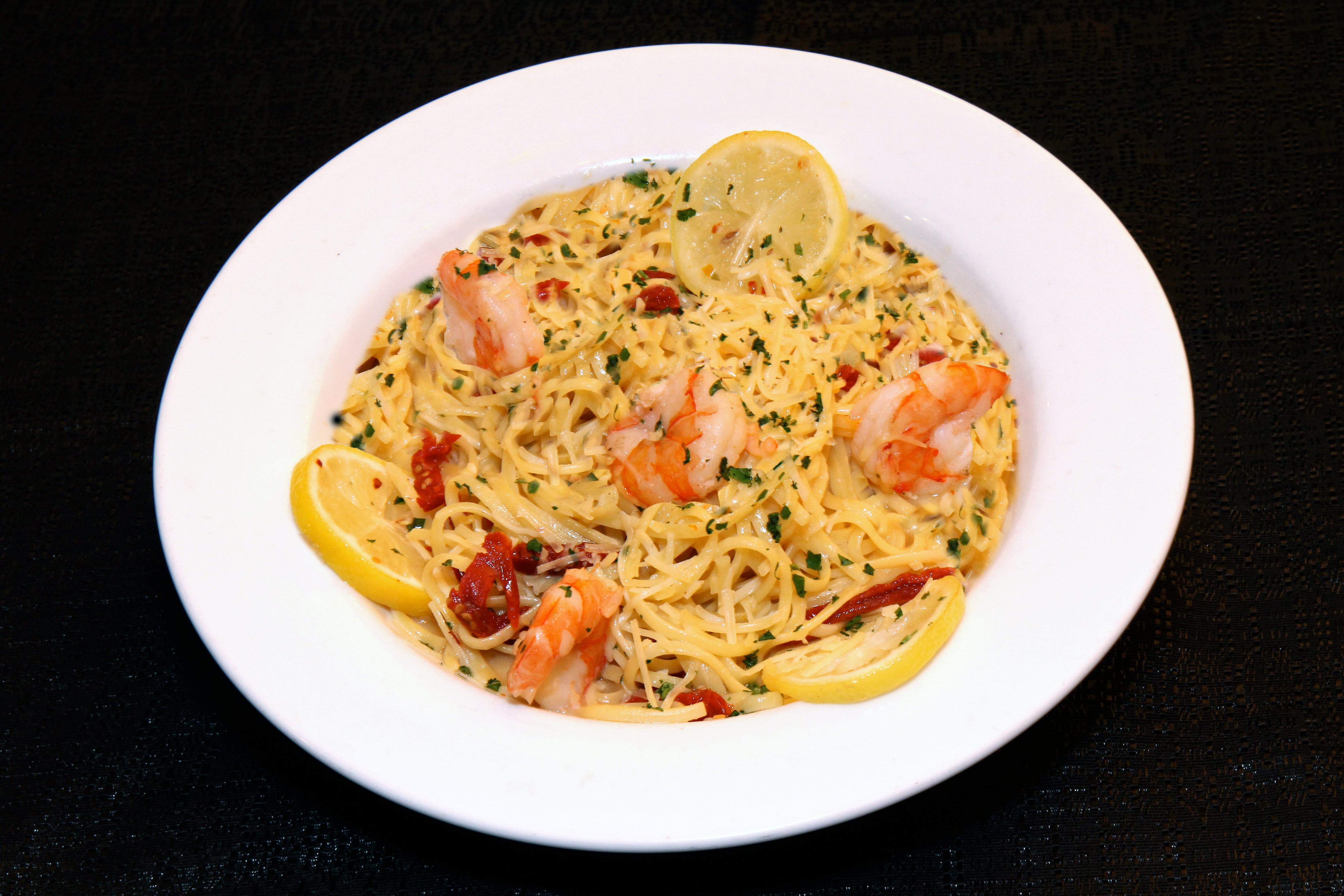 Order Shrimp Scampi Lunch - Pasta food online from Martini Italian Bistro store, Louisville on bringmethat.com