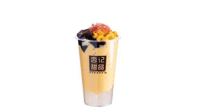 Order K4 - Mango P Sago Grass Jelly 楊枝甘露涼粉 food online from Sweethoney Dessert store, Alhambra on bringmethat.com
