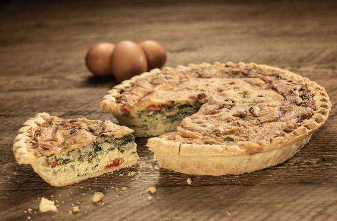 Order Quiche Florentine food online from Huckleberrys store, Fresno on bringmethat.com