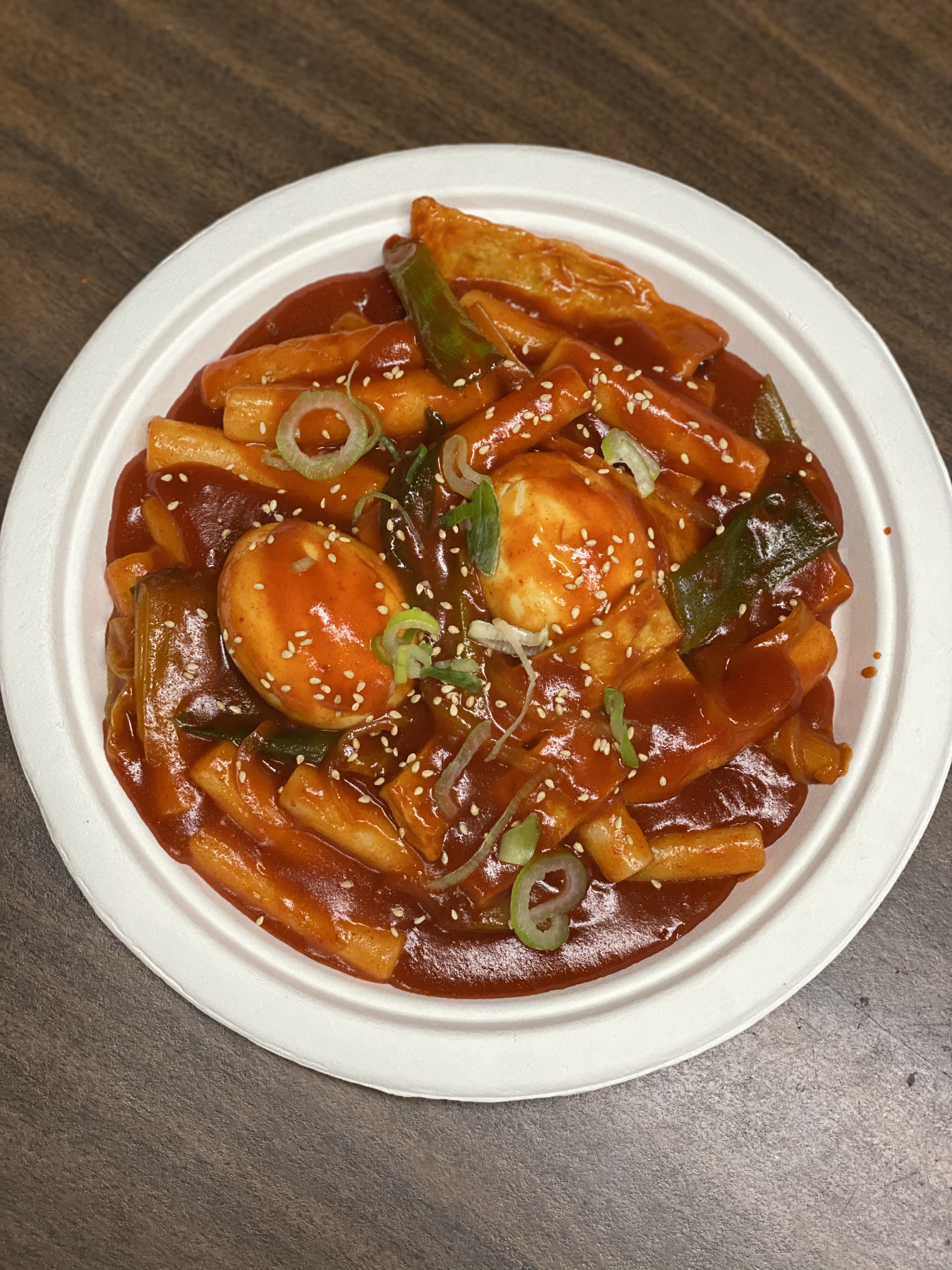 Order Spicy Stir-fried Rice Cake (Ddeokbokki) food online from Mdk Noodles store, Anaheim on bringmethat.com