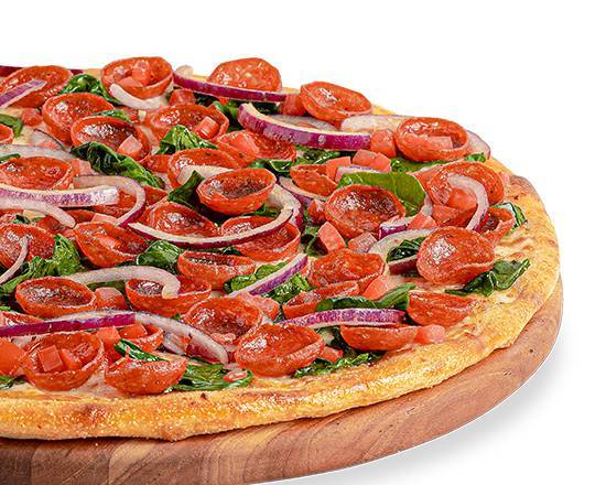 Order 10" Ultimate Spinach Pepperoni  food online from Pizza Guys store, Hayward on bringmethat.com