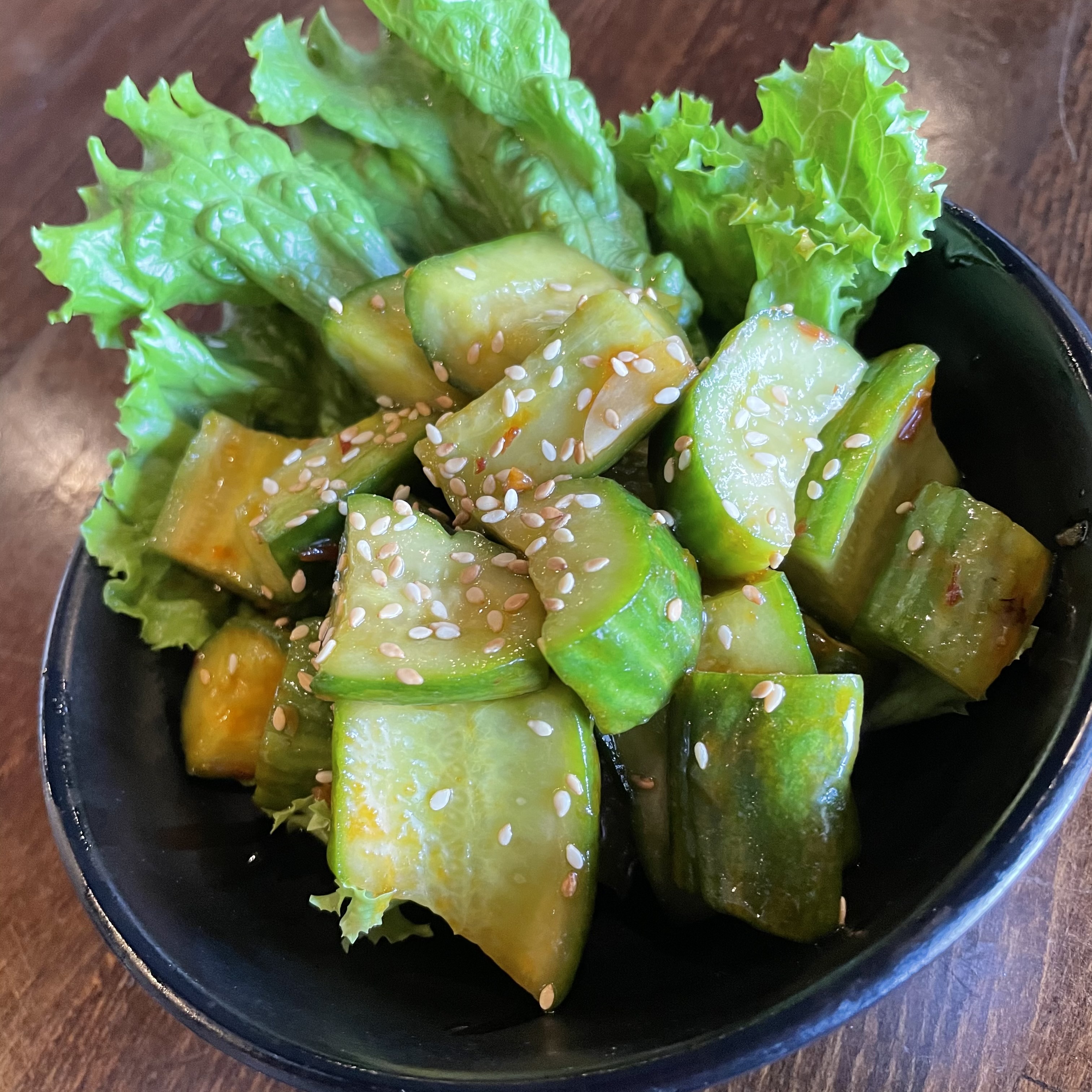Order Spicy Cucumber Salad food online from The Side Chick store, Irvine on bringmethat.com