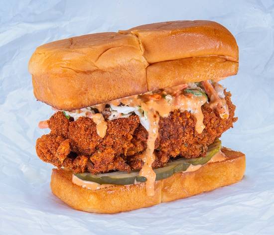 Order THE HOT CHICK SLIDER food online from Bad Mutha Clucka store, Mohegan Lake on bringmethat.com