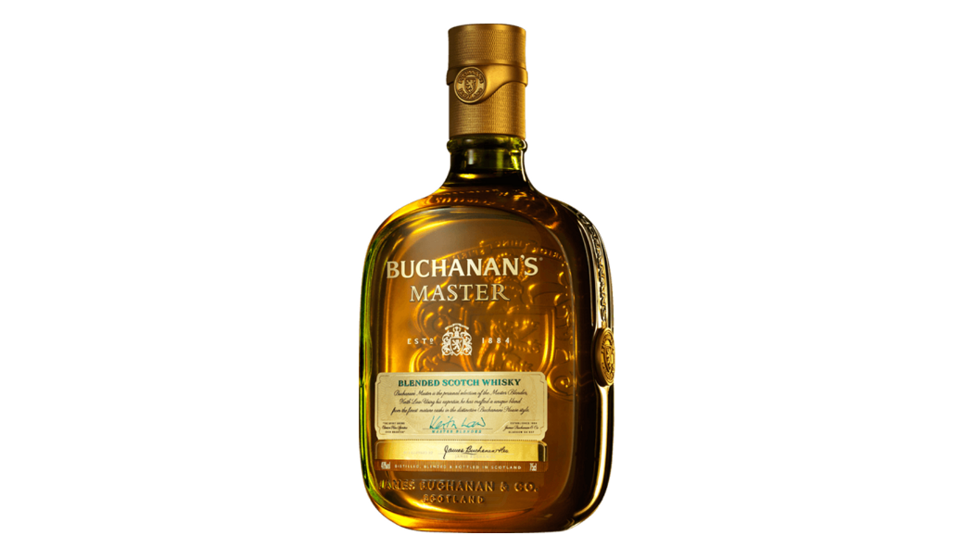 Order Buchanan's Master Blended Scotch Whisky 750mL food online from M & M Liquor & Jr Market store, Anaheim on bringmethat.com