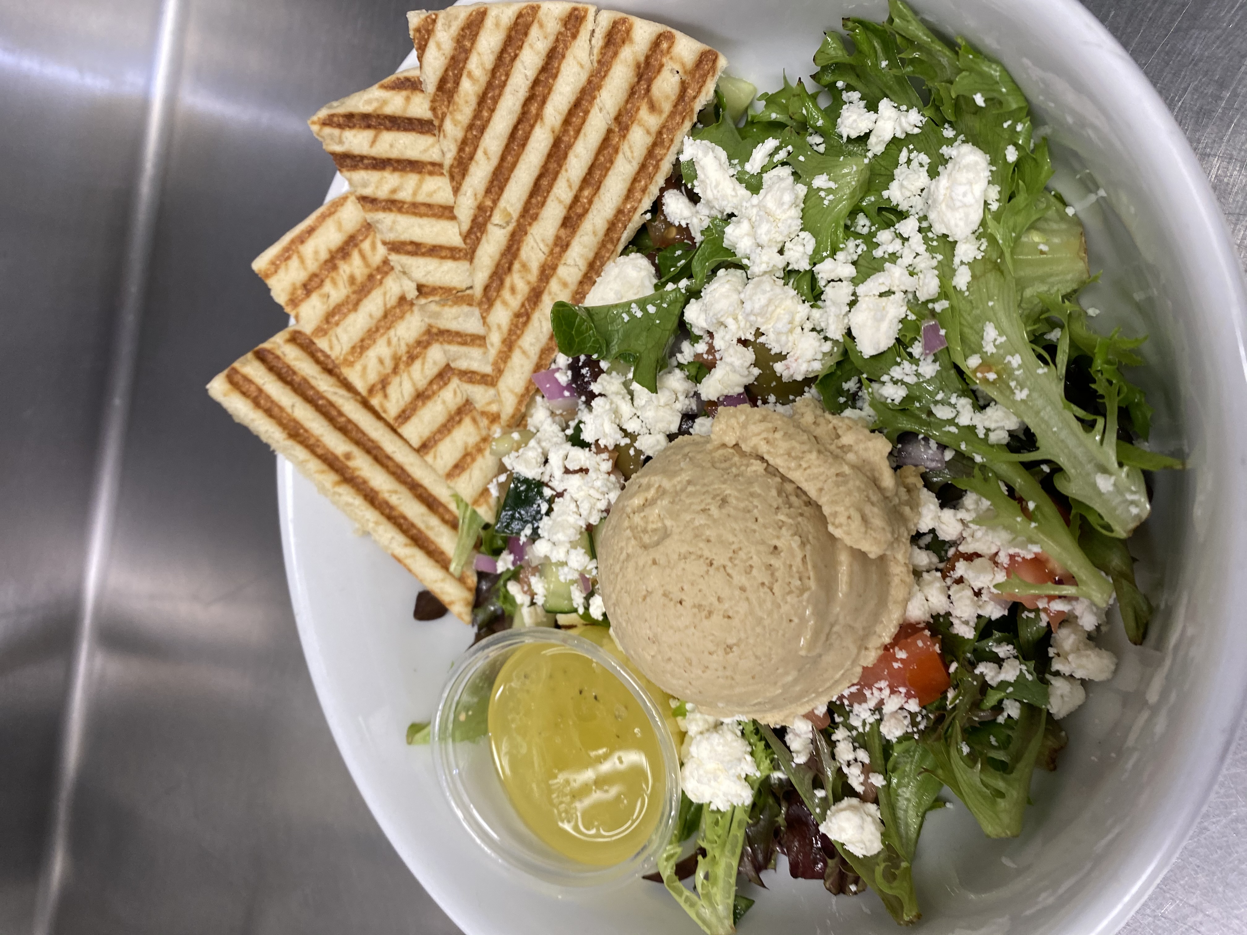 Order Greek Salad food online from Ike Coffee & Tea store, Tucson on bringmethat.com