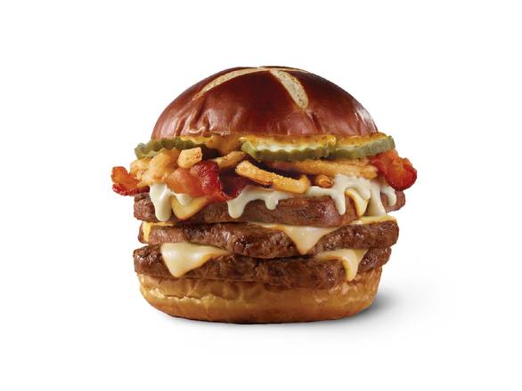 Order Pretzel Bacon Pub Triple food online from Wendy store, PHOENIX on bringmethat.com
