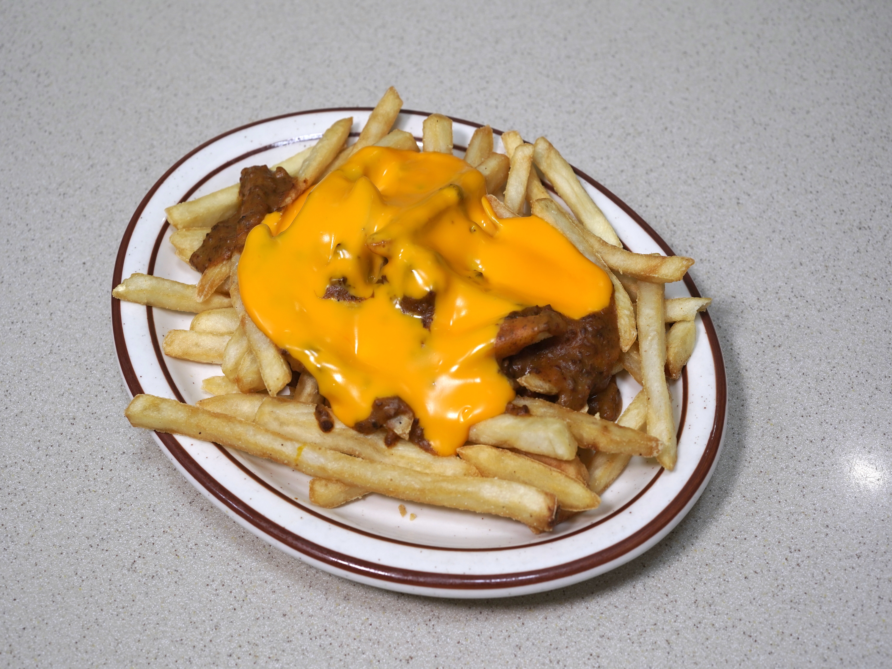 Order Coney Fries (Chili Fries) food online from Leo Coney Island store, Warren on bringmethat.com